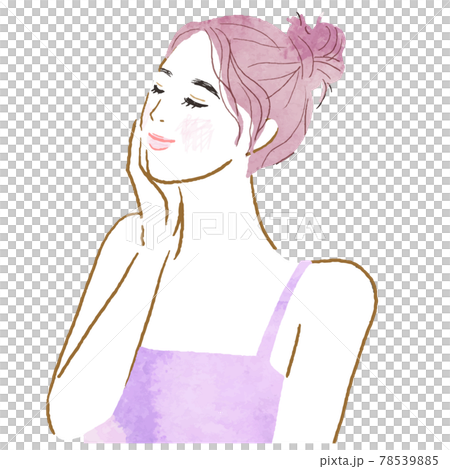 Beauty women watercolor vector illustration Beauty women watercolor vector illustration 78539885