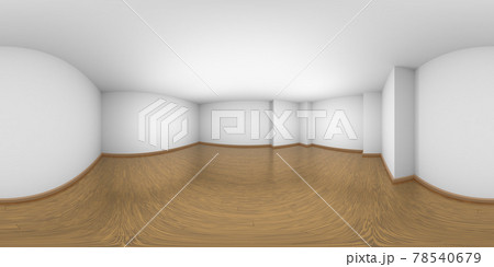 White empty room with parquet floor, HDRI map White empty room with parquet floor, HDRI map 78540679