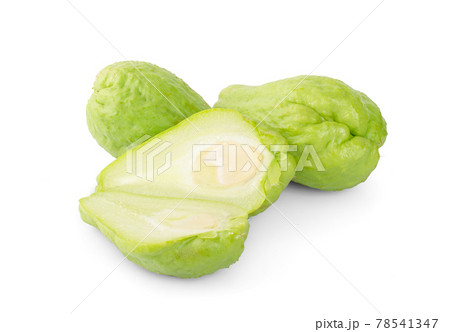 Chayote isolated on white background 78541347