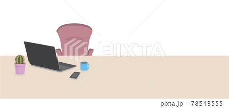 ノートパソコンがある作業スペース1 78543555