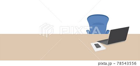 ノートパソコンがある作業スペース2 78543556