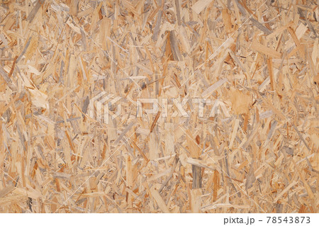 Chipboard background texture. Wooden osb surface 78543873