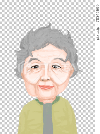 微笑むお婆さん 微笑むお婆さん 78545699