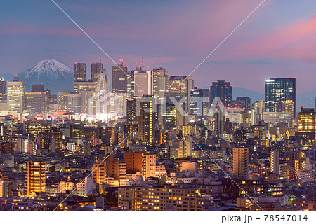 Tokyo, Japan cityscape with Fuji Tokyo, Japan cityscape with Fuji 78547014