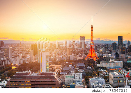 Tokyo, Japan Modern Urban Skyline 78547015