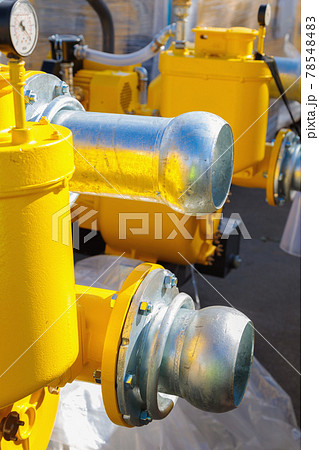 Internal details of portable compressors close-up 78548483