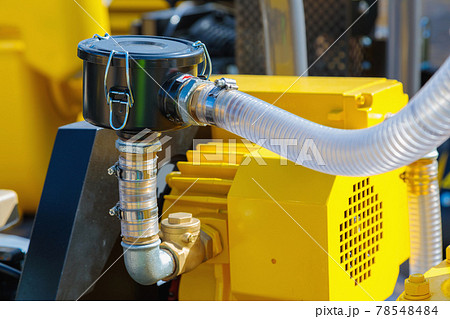 Internal details of portable compressors close-up 78548484