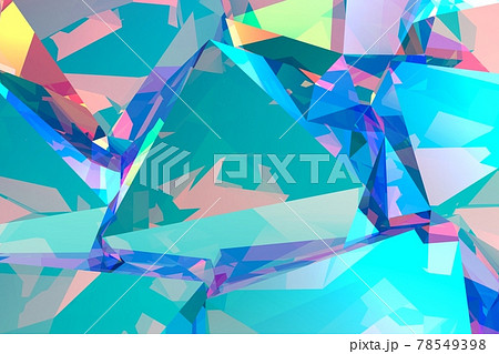3d rendered illustration of multi colored abstract glass stones. 78549398