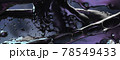 3d render illustration of ink black spills. 78549433