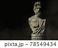 3d render illustration of greek male bust god. 78549434