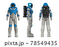 3d render illustration of isolated astronaut. 78549435