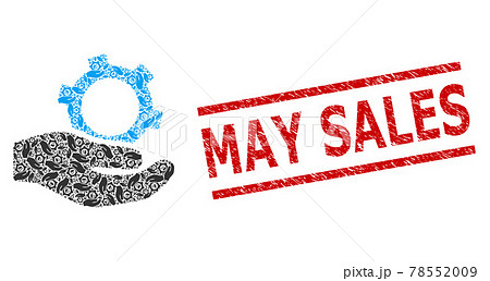 Engineering Service Fractal Collage of Engineering Service Icons and Scratched May Sales Seal Engineering Service Fractal Collage of Engineering Service Icons and Scratched May Sales Seal 78552009