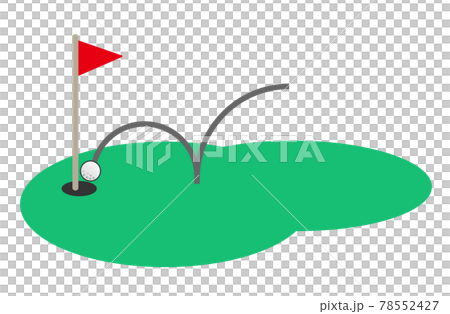 高爾夫中奇蹟般的一桿進洞的插圖,這是一種愛好 高爾夫中奇蹟般的一桿進洞的插圖,這是一種愛好 78552427