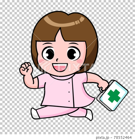 看護士　介護士　病院　病気　治療　イラスト素材 78552464