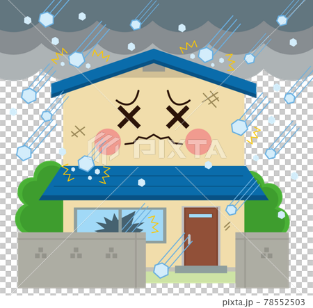 住宅　災害　雹害 78552503