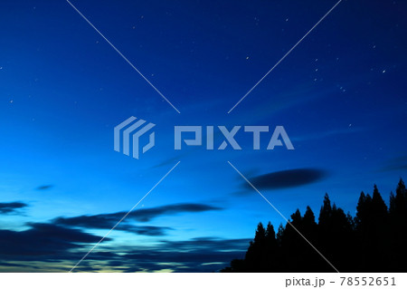 夜明けの田園風景星峠 夜明けの田園風景星峠 78552651