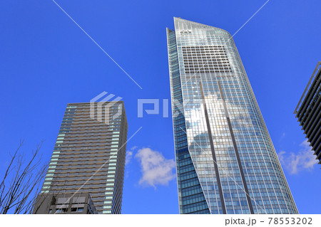 東京　港区の都市風景　虎ノ門ヒルズ　森タワーとレジデンシャルタワー 78553202