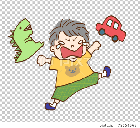 イヤイヤ期の暴れる男の子のイラスト2 イヤイヤ期の暴れる男の子のイラスト2 78554565