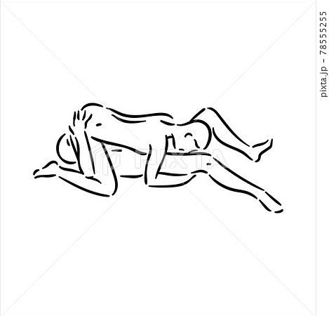 Homosexual two gay guys sex pose illustration 78555255