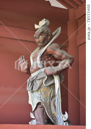 旧台徳院霊廟惣門　吽行の仁王像 78555400