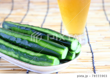 きゅうりの一本漬け 夏イメージ きゅうりの一本漬け 夏イメージ 78555903