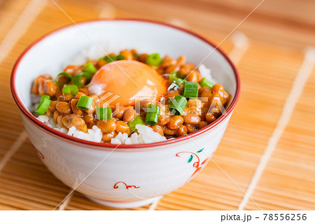 納豆 卵かけご飯 TKG 【 朝 ごはん イメージ 】 納豆 卵かけご飯 TKG 【 朝 ごはん イメージ 】 78556256