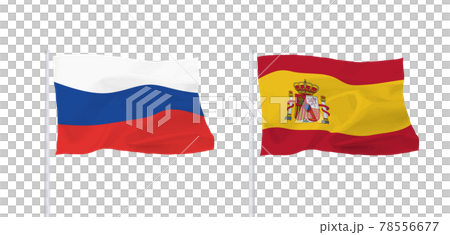 俄羅斯和西班牙國旗 78556677