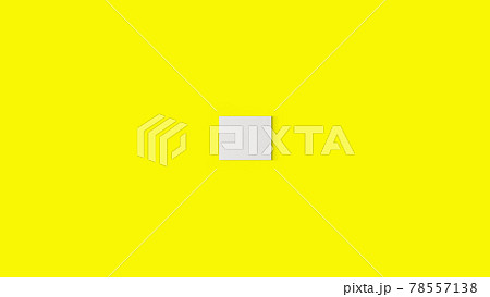 3d rendering hanging empty blank white canvas isolated on yellow background. 78557138