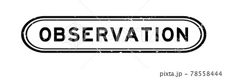 Grunge black observation word rubber seal stamp on white background Grunge black observation word rubber seal stamp on white background 78558444