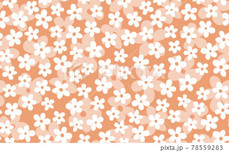 Floral seamless with hand drawn color flowers. Cute summer background. Modern floral compositions. Fashion vector stock illustration for wallpaper, posters, card, fabric, textile 78559283