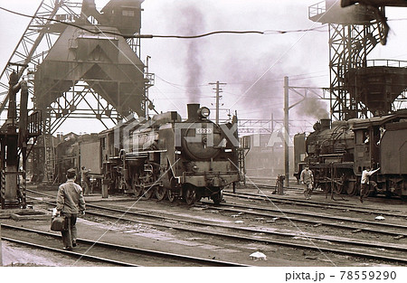 昭和43年　蒸気機関車c60　 熊本機関区　九州　鹿児島本線　 78559290