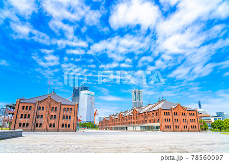 横浜の都市風景 みなとみらい 赤レンガ倉庫周辺の風景 横浜の都市風景 みなとみらい 赤レンガ倉庫周辺の風景 78560097