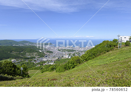 小樽天狗山からの眺め(同時撮影の動画素材あり) 小樽天狗山からの眺め(同時撮影の動画素材あり) 78560652
