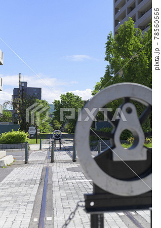 小樽 旧手宮線跡（同日撮影の関連動画素材あり） 78560666