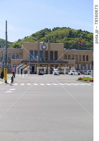 小樽駅前（同日撮影の関連動画素材あり） 78560673