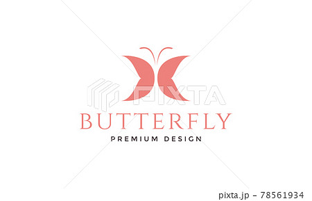 modern shape beauty butterfly  logo vector icon illustration design 78561934