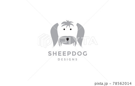 cute face Shepherd Dog logo vector icon illustration design cute face Shepherd Dog logo vector icon illustration design 78562014