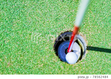 ゴルフ　ホールインワン　チップイン　【 ラッキー の イメージ 】　 78562484