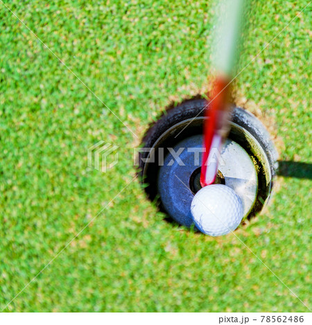 ゴルフ　ホールインワン　チップイン　【 ラッキー の イメージ 】　 78562486