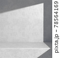 Modern Minimal Space For Show Product With Sunshade On Concrete Wall Background 3d Render 78564169