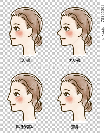 Various nose sets (with profile characters) 78565392