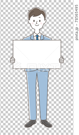 Men in suits with message boards Men in suits with message boards 78565495