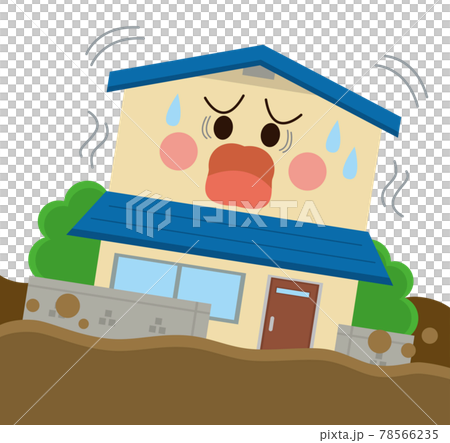 住宅　災害　液状化 78566235