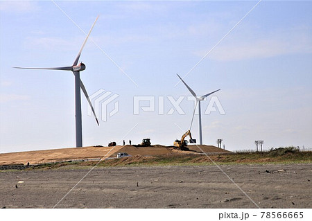竜洋海洋公園と風力発電 78566665