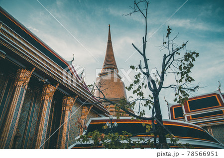 Wat Ratchabophit Sathitmahasimaram temple in Bangkok, old Town, Thailand 78566951