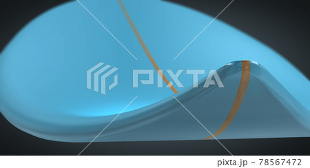 Nose of a blue Short-board for surfing - 3d illustration Nose of a blue Short-board for surfing - 3d illustration 78567472