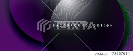 Gradient circles with shadows. Vector techno abstract background. Modern overlapping forms wallpaper background, design template Gradient circles with shadows. Vector techno abstract background. Modern overlapping forms wallpaper background, design template 78567614