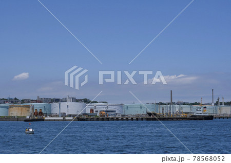 神奈川県横浜市根岸港の風景 神奈川県横浜市根岸港の風景 78568052