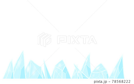 氷のラインエフェクトのイラスト素材