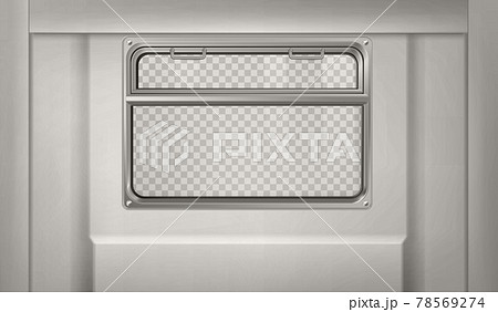 Realistic train or metro wagon with window 78569274